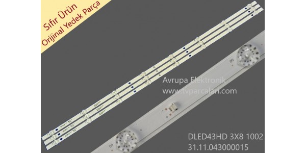 AWOX AWX-10943ST Led Bar, DLED43HD 3X8 1002, 31.11.043000015, Tv panel ledleri